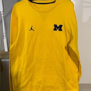 Jordan Yellow Lightweight Shirt Jacket Michigan